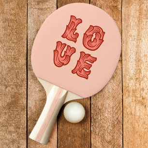 Liebe in Rosa Tischtennis Schläger