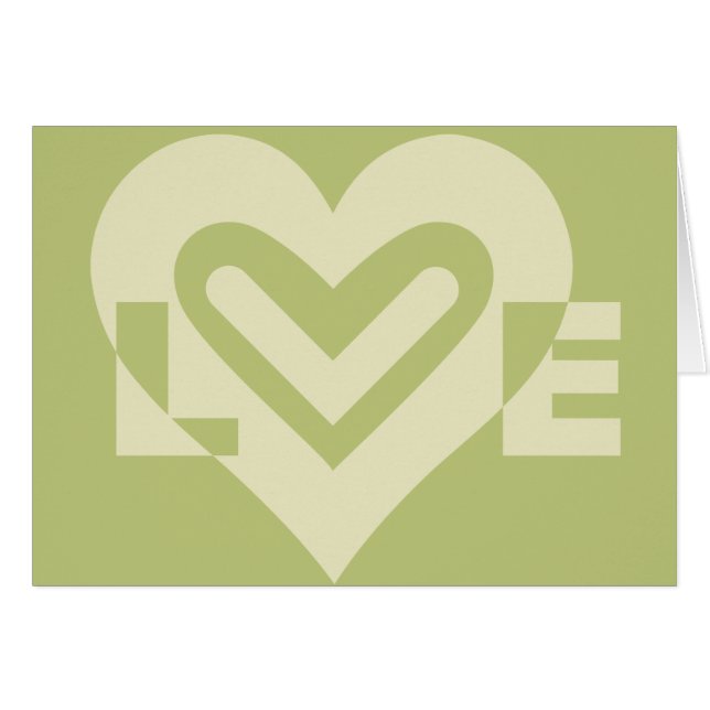 Liebe in Sage Green (Vorderseite (Horizontal))