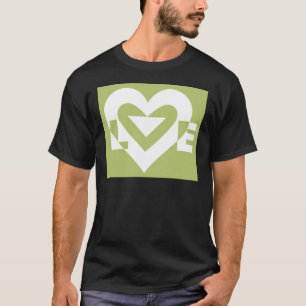 Liebe in Sage Green T-Shirt