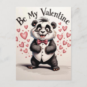 Liebe in Schwarzweiß Postkarte