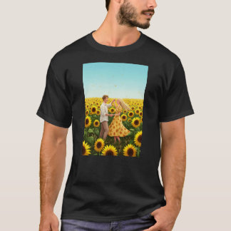 Liebe in Sonnenblumen T-Shirt