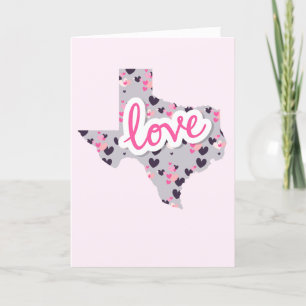 Liebe in Texas - Valentinstag Feiertagskarte