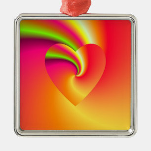 Liebe in verschleierter Form - Am Ende des Regenbo Ornament Aus Metall