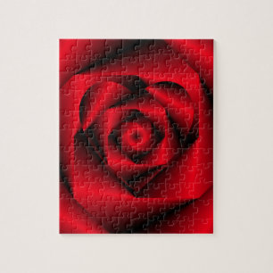 Liebe in verschleierter Form - Das Herz einer Rose Puzzle