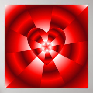 Liebe in verschleierter Form - Rote Strahlung Poster