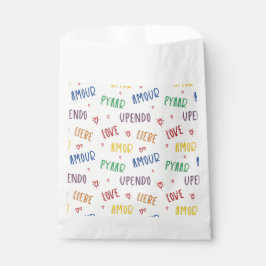 Liebe in vielen Sprachen Rainbow Fevor Bags Geschenktütchen