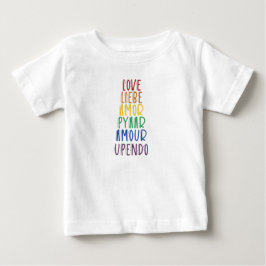 Liebe in vielen Sprachen Rainbow Pride Baby T - Sh Baby T-shirt