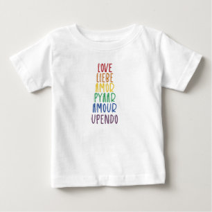 Liebe in vielen Sprachen Rainbow Pride Baby T - Sh T-shirt