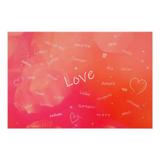 Liebe in vielen verschiedenen Sprachen Poster
