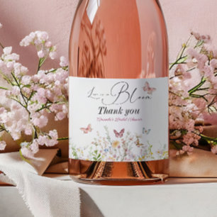 Liebe in voller Blüte Rosa Schleife Junggesellinne