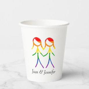 Liebe in Vollfarbe Pappbecher