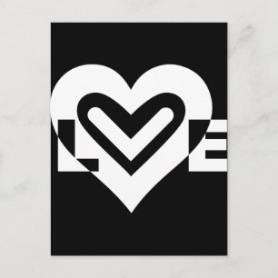 Liebe in Weiß Postkarte