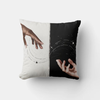 Liebe in weißem Script mit dem Thread für Herz-ben Kissen