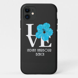 LIEBE Indian Harbour Beach Blue Hibiskus Case-Mate iPhone Hülle