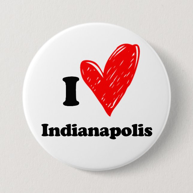 Liebe Indianapolis Button (Vorderseite)