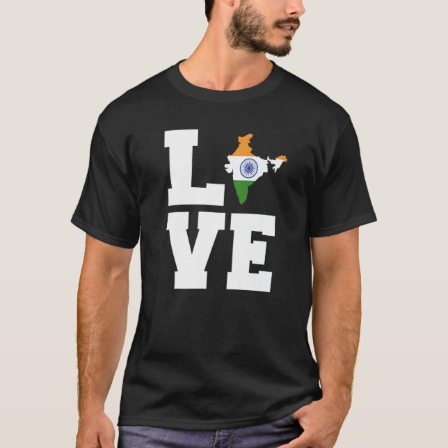 Liebe Indien T-Shirt (Vorderseite)