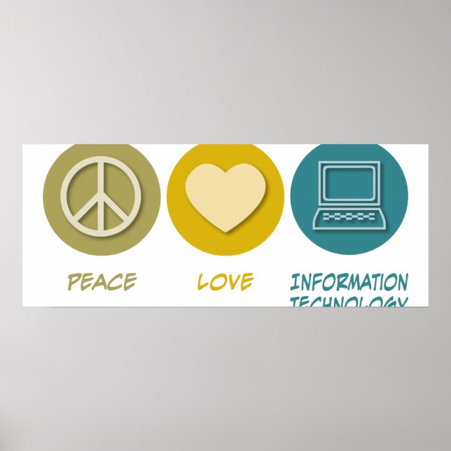 Liebe - Informationstechnologie Poster (Vorne)