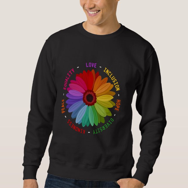 Liebe Inklusion Hoffnung Diversity Freundlichkeit  Sweatshirt (Vorderseite)