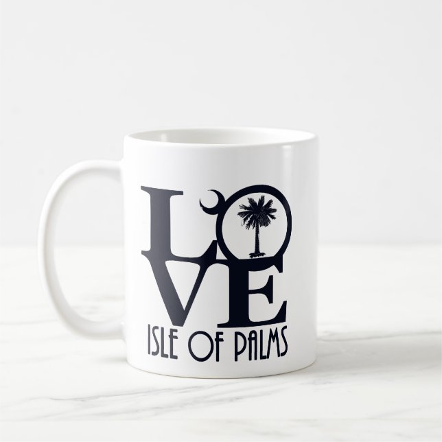 LIEBE Insel der Palmen 11oz Kaffeetasse (Links)