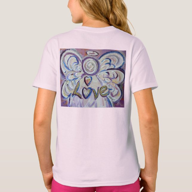 Liebe Inspiration Engel T - Shirt (Art on Back Sid (Rückseite)