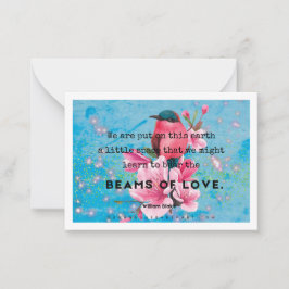 Liebe Inspiration Kunstkarte Mitteilungskarte