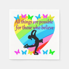 LIEBE INSPIRATIONELLES SKATEN-DESIGN SERVIETTE