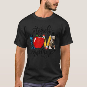 Liebe Inspiriere Lehrer 2 zurück zum Schulleiter T-Shirt