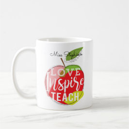 Liebe, inspirieren, bringen | Lehrern Kaffee-Tasse Kaffeetasse