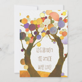 Liebe inspirierend Bäume Brautparty Einladung