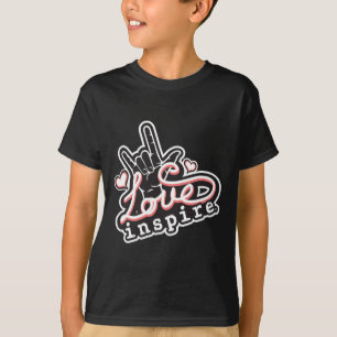 Liebe inspiriert ASL ILY Hand Sign Language Deaf A T-Shirt