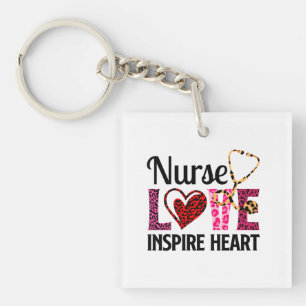 Liebe Inspiriert Herz - Motivierend Krankenwort Schlüsselanhänger