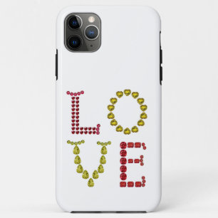 Liebe iPhone Gehäuse faceted Gemstone Gelb und Rot Case-Mate iPhone Hülle