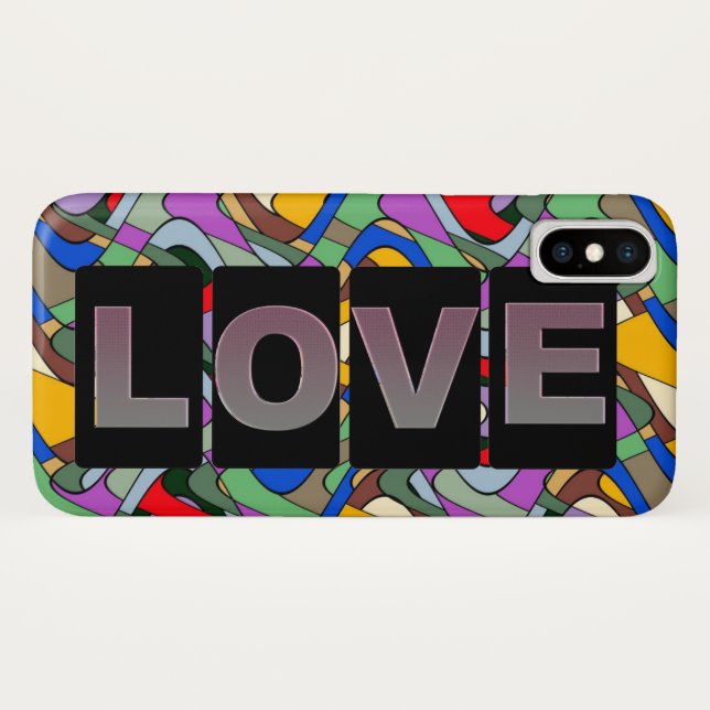 Liebe iPhone X Cover (Rückseite (Horizontal))