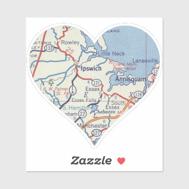 Liebe Ipswich Aufkleber (Blatt)