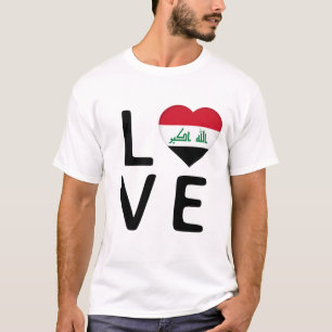 Liebe - Irak-Flagge T-Shirt