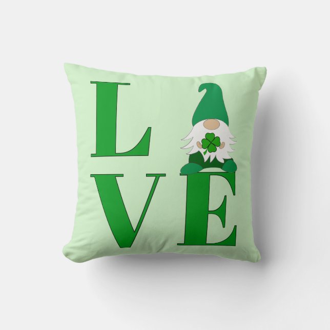Liebe Irish Gnome Kissen (Vorderseite)