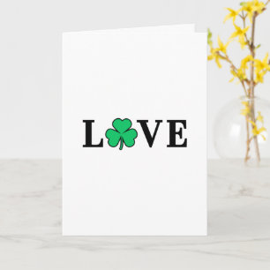 LIEBE Irland schließt Kleeblatt für alle Zwecke un Karte