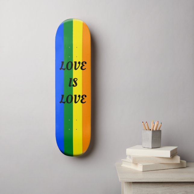 LIEBE IS LIEBE Skateboard (Wandkunst)