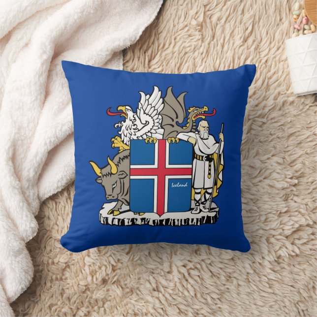 Liebe Island & Island, Emblem / Urlaub Kissen (Decke)