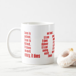 Liebe ist... 1 Korinther 13:4-8 Bibelverse Kaffeetasse