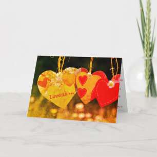 Liebe ist, 1 Korinther 13, Niedliches Landherz Karte