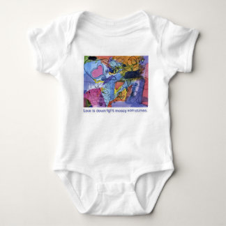 Liebe ist absolut unordentlich baby strampler