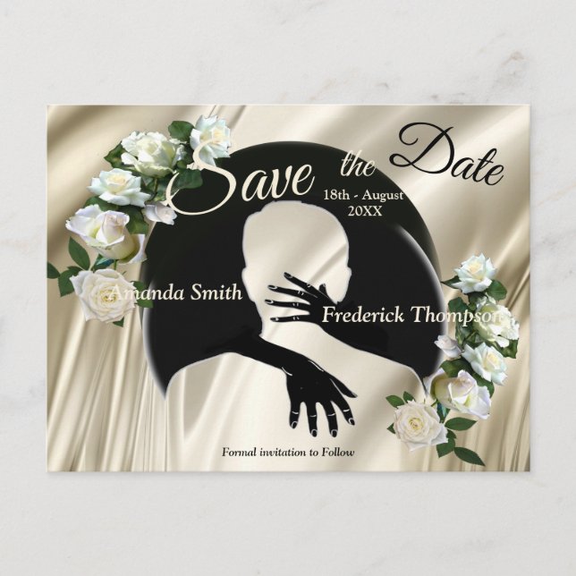 Liebe ist Alles, das die Daten speichert Ankündigungspostkarte (Vorderseite)