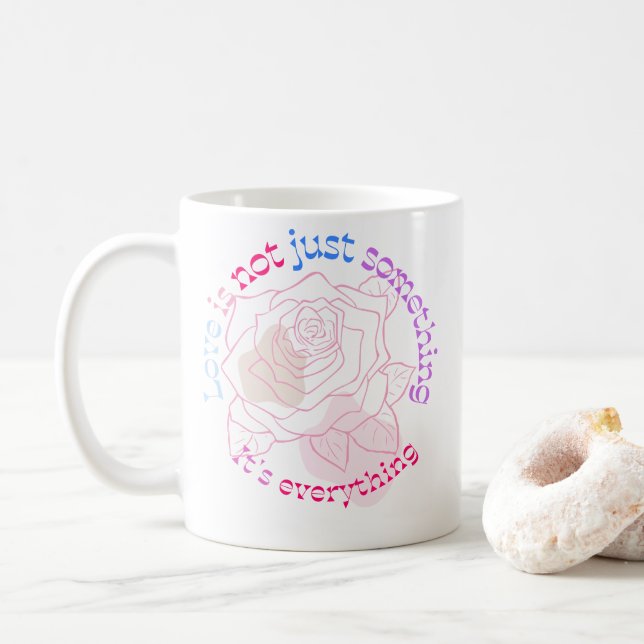 LIEBE IST ALLES KAFFEETASSE (Mit Donut)