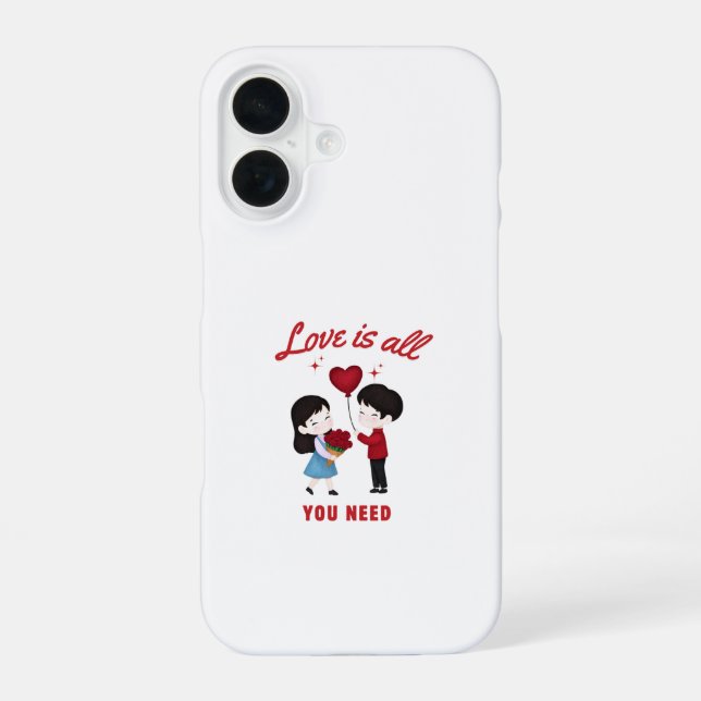 Liebe ist alles, was du brauchst iPhone 16 hülle (Rückseite)