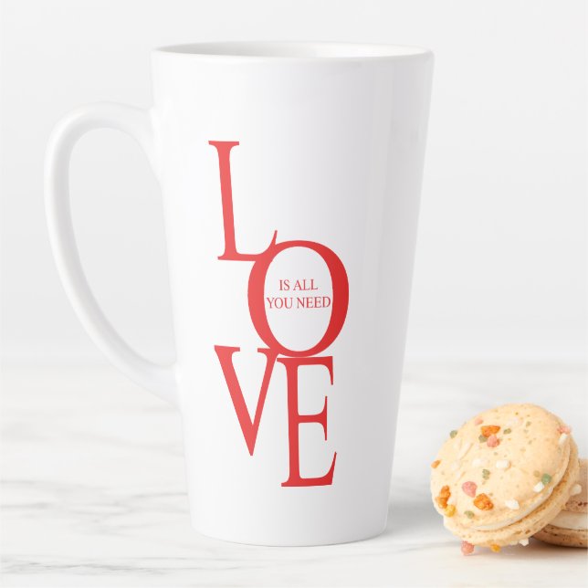Liebe ist alles, was du brauchst milchtasse (Beispiel)