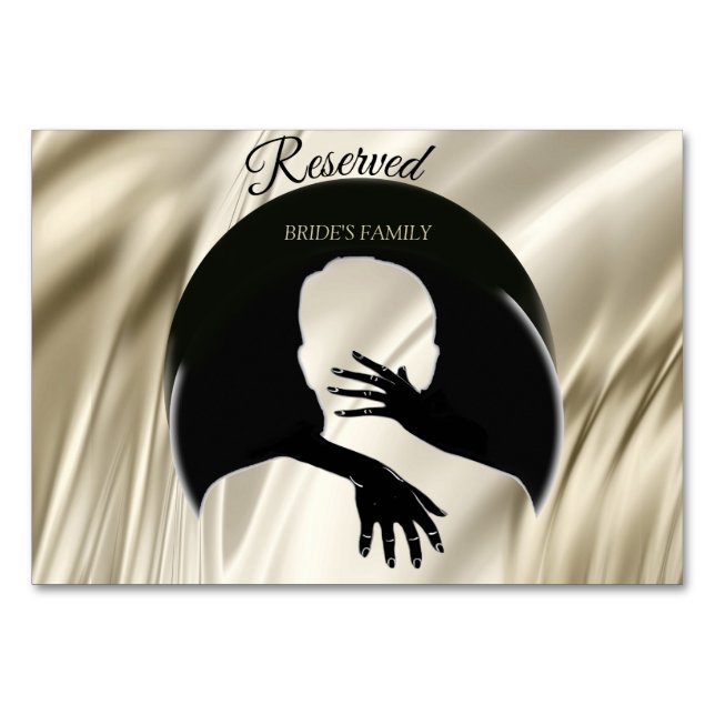 Liebe ist Alles, was eine Hochzeitskarte ist Tischnummer (Vorderseite)