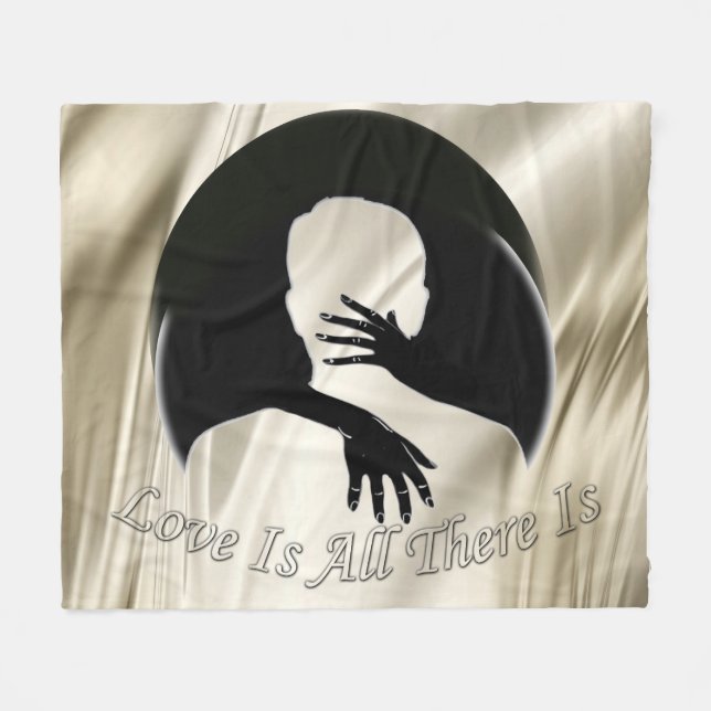 Liebe ist Alles, was es gibt Fleecedecke (Vorderseite (Horizontal))