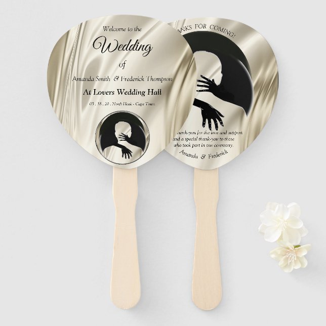 Liebe ist alles, was Handfans gibt Fächer (Vorne und Hinten)