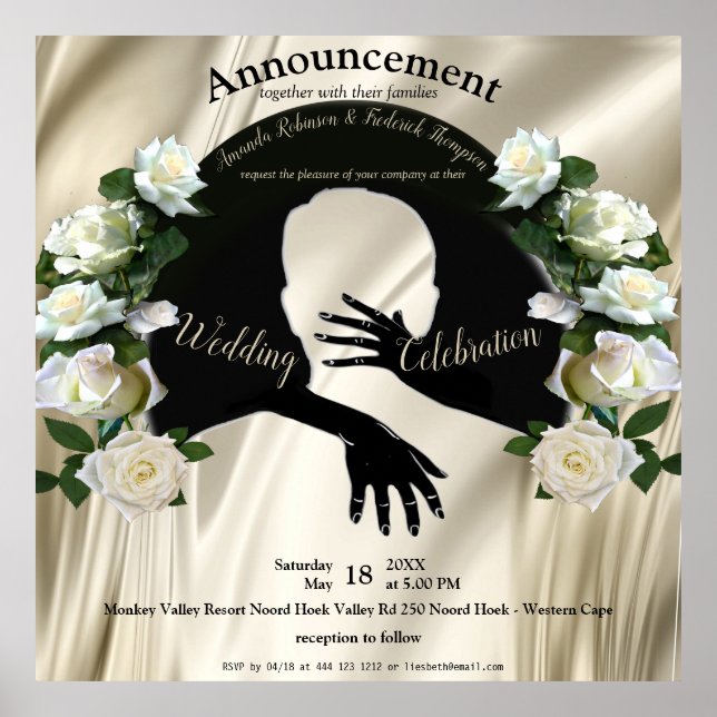 Liebe ist Alles, was Hochzeiten verkünden Poster (Vorne)